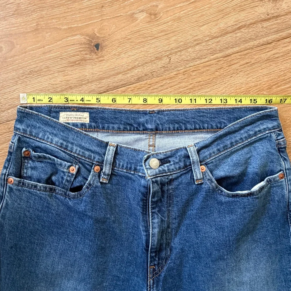 Levis Premium 541 Athletic Taper Jeans Mens 32x32 Big E Medium Wash Blue Denim